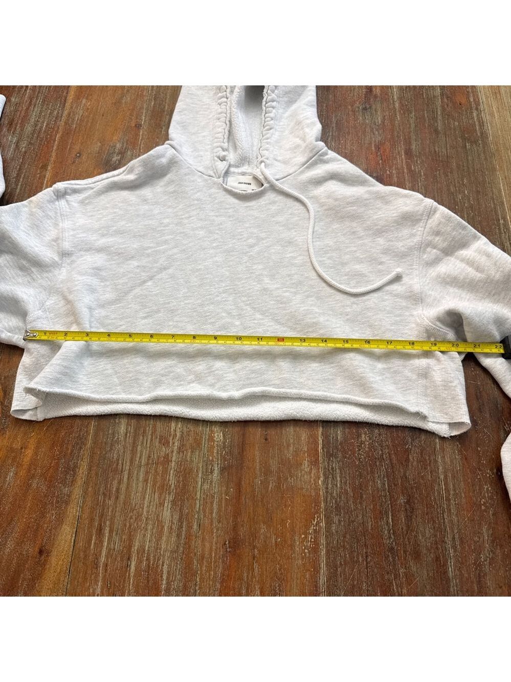 JOAH BROWN Pearl Grey French Terry Lounge Set Cropped Hoodie Joggers - Picture 10 of 16